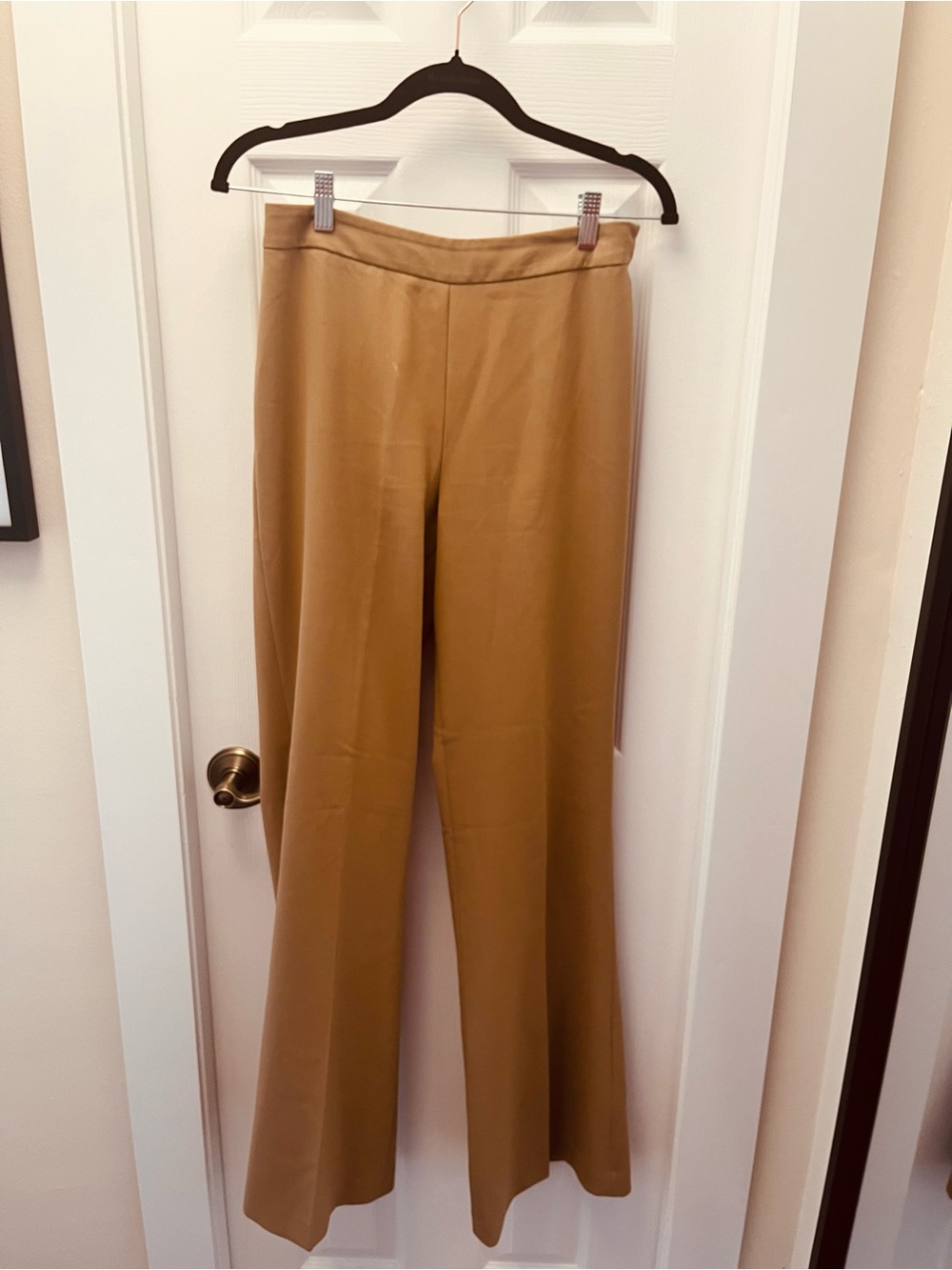 Moda International Camel Boot-Cut Pants